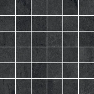 Мозаика Cerdomus Oxidia Mosaico 4,7x4,7 Black 68922 30x30 матовая