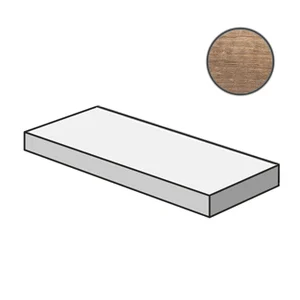 Ступень Cerdomus Shine Angolo Dx Grad.C.Retta Beige Nat 76515 33x120 матовая