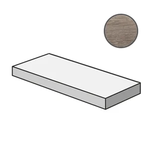 Ступень Cerdomus Shine Angolo Dx Grad.C.Retta Grey Nat 76522 33x120 матовая