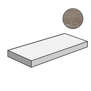 Ступень Cerdomus Shine Angolo Sn Grad.C.Retta Grey Nat 76523 33x120 матовая