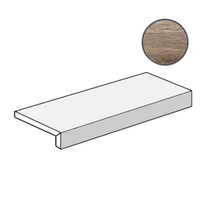 Ступень Cerdomus Shine Elemento "L" C.Retta Walnut Grip 75586 20x60 структурированная