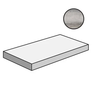 Ступень Cerdomus Skorpion Angolo Dx Grad.C.Retta Grey Nat 80271 33x120 матовая
