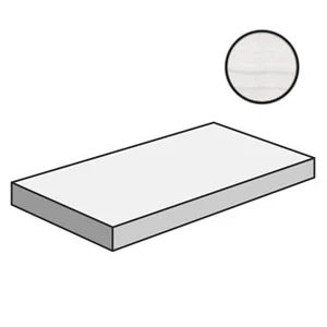Ступень Cerdomus Skorpion Angolo Dx Grad.C.Retta Silver Nat 80274 33x120 матовая