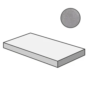 Ступень Cerdomus Supreme Angolo Dx Grad.C.Retta Grey Nat 75506 33x120 матовая