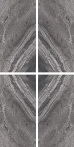 Декоративный элемент Cerdomus Supreme Book Match Charcoal Levigato S/4 77535 60x120 полированный