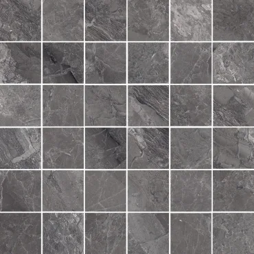 Мозаика Cerdomus Supreme Mosaico 4,7x4,7 Charcoal Lev 75535 30x30 полированная