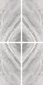 Декоративный элемент Cerdomus Supreme Supreme Book Match Silver Levigato S/4 77538 60x120 полированный