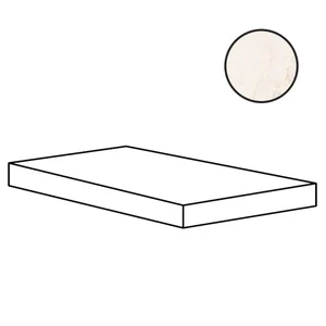 Ступень Cerdomus Sybil Angolo Dx Grad.C.Retta Ivory Nat. 84542 33x120 матовая