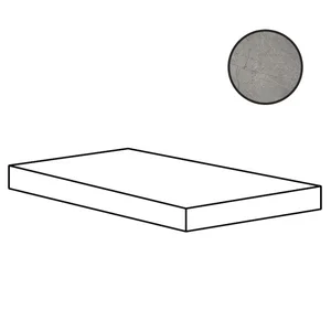 Ступень Cerdomus Sybil Angolo Dx Grad.C.Retta Silver Nat. 84544 33x120 матовая