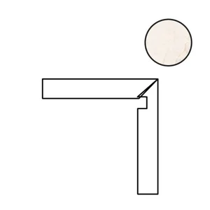 Бордюр Cerdomus Sybil Battiscala Dx Ivory Nat. 84512 4,8x60 матовый