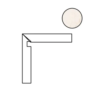 Бордюр Cerdomus Sybil Battiscala Sx Ivory Nat. 84517 4,8x60 матовый
