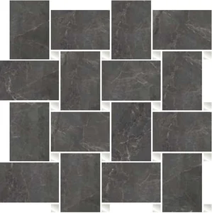 Мозаика Cerdomus Sybil Contrasti Black Lev. con Tozz. Piombo 84496 30x30 полированная