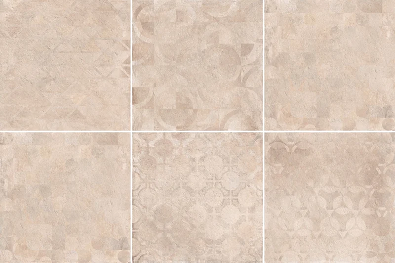 Керамогранит Cerdomus Verve Vintage Beige (6 soggetti Mix) 61930 60x60 матовый
