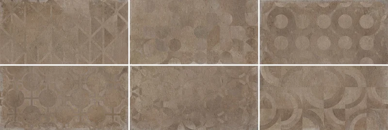 Керамогранит Cerdomus Verve Vintage Brown (6 soggetti Mix) 62126 30x60 матовый