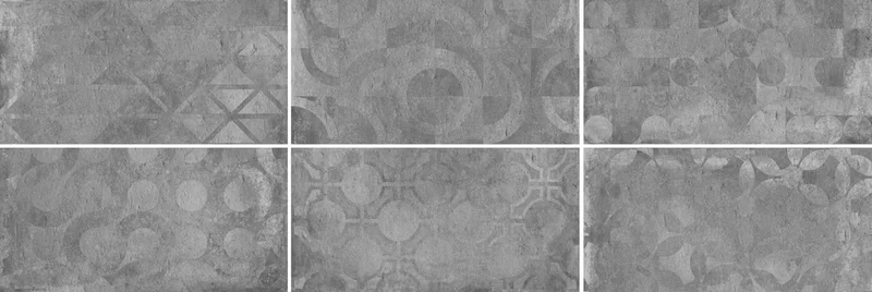 Керамогранит Cerdomus Verve Vintage Charcoal (6 soggetti Mix) 62127 30x60 матовый