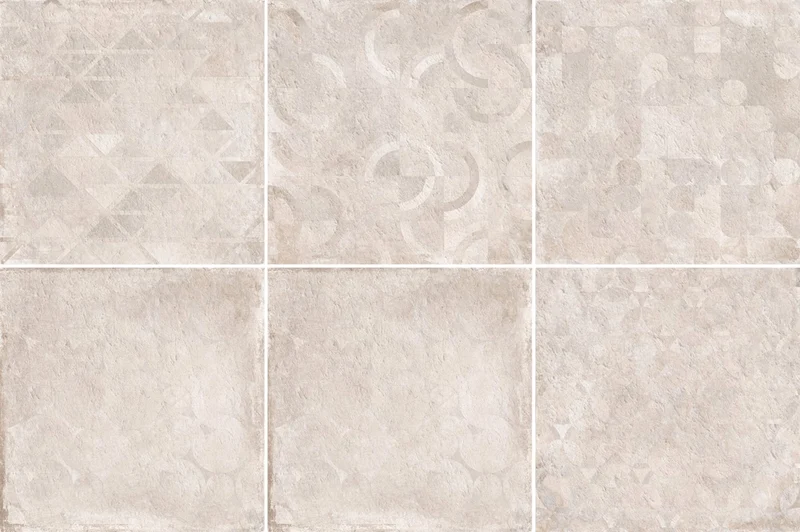 Керамогранит Cerdomus Verve Vintage Ivory (6 soggetti Mix) 61935 60x60 матовый