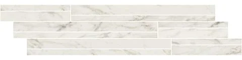 Мозаика Cerim Exalt Magic White Modulo Listello Sfalsato Mix 760944 15x60 лаппатированная