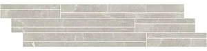 Мозаика Cerim Exalt Silver Light Modulo Listello Sfalsato Mix 760949 15x60 лаппатированная