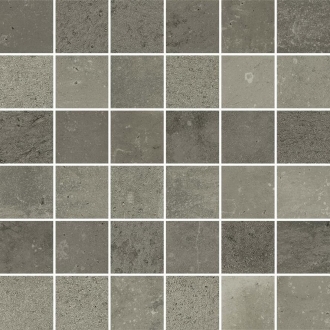 Maps Dark Grey Mosaic 3D 747472