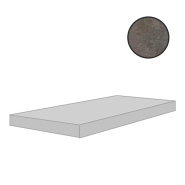 Ступень Cerim Match Up Cemento Coffee Comfort Angolo Gradino Sx 772350 33x120 матовая