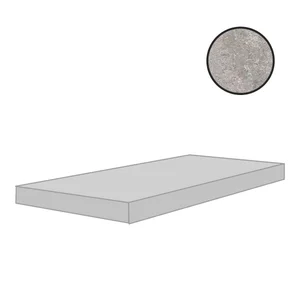 Ступень Cerim Match Up Cemento Earl Grey Comfort Angolo Gradino Sx 772351 33x120 матовая