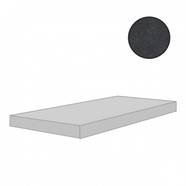 Ступень Cerim Match Up Cemento Liquorice Comfort Angolo Gradino Sx 772352 33x120 матовая
