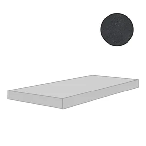 Ступень Cerim Match Up Cemento Liquorice Comfort Angolo Gradino Sx 772352 33x120 матовая