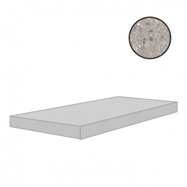 Ступень Cerim Match Up Ceppo Earl Grey Mix Angolo Gradino Sx 772358 33x120 матовая