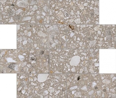 Мозаика Cerim Match Up Earl Grey Mix Glossy Mosaico Muretto 772564 7,5x15 глянцевая