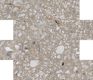 Мозаика Cerim Match Up Earl Grey Mix Glossy Mosaico Muretto 772564 7,5x15 глянцевая