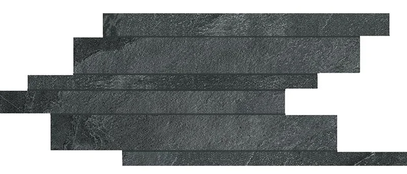 Мозаика Cerim Natural Stone Coal Modulo Listello Sfalsato 753117 21x40 матовая
