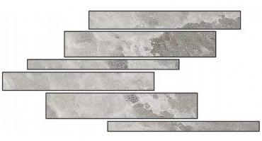 Мозаика Cerim Rock Salt Celtic Grey Listello Sfalsato 766752 15x60 матовая