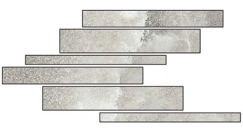 Мозаика Cerim Rock Salt Danish Smoke Listello Sfalsato 766753 15x60 матовая