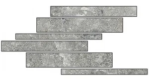 Мозаика Cerim Rock Salt Maui Green Listello Sfalsato 766754 15x60 матовая