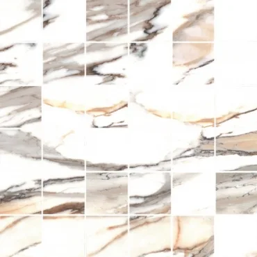 Мозаика Cerrad Calacatta Mosaic Gold 29,7x29,7 матовая