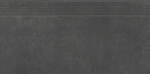 Ступень Cerrad Concrete Anthracite Engraved Stair 40x80 матовая
