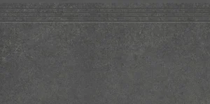 Ступень Cerrad Concrete Anthracite Engraved Stair 30x60 матовая