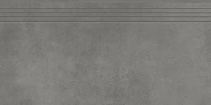 Ступень Cerrad Concrete Graphite Engraved Stair 30x60 матовая