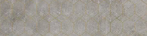 Декоративный элемент Cerrad Softcement Decor Silver Geo Poler 29,7x119,7 полированный