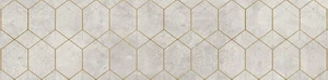 Декоративный элемент Cerrad Softcement Decor White Geo Rect. 29,7x119,7 матовый