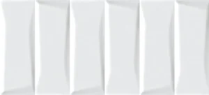 Плитка Cersanit Evolution Кирпичи Белый Рельеф EVG053 20x44 глянцевая