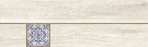 Керамогранит Cersanit Ornamentwood Декорированный Белый OW4M053D 18,5x59,8 матовый