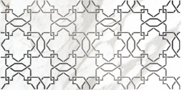 Декоративный элемент Cersanit Royal Stone узор белый A16015 29,8x59,8 глянцевый