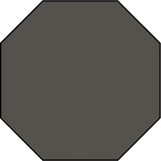 Керамогранит Ce.Si Art Deco Carbonio Ottagono 10x10 матовый