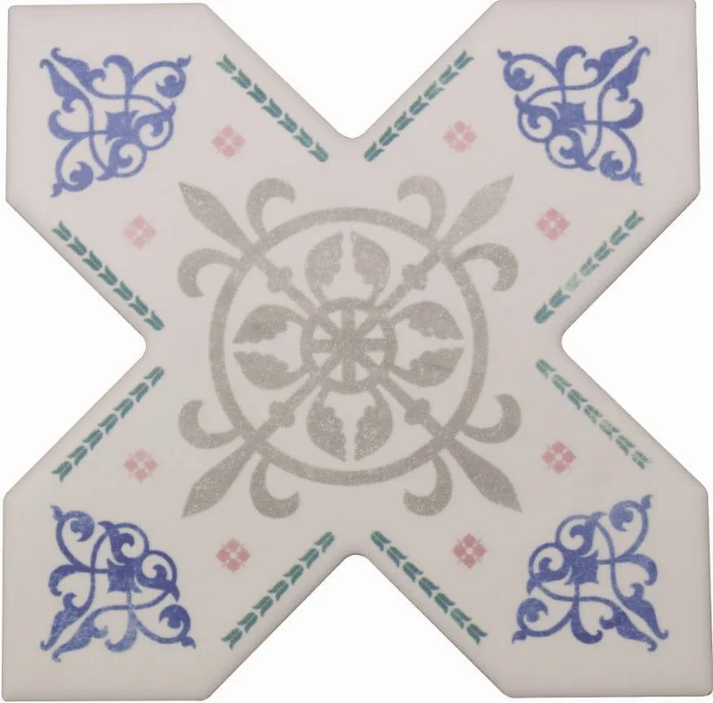Декоративный элемент Cevica Becolors Cross Dec. Arabesque 132,5x132,5 матовый