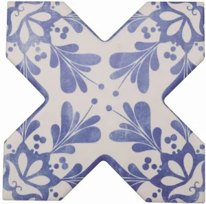Декоративный элемент Cevica Becolors Cross Dec. Stencil Electric Blue 132,5x132,5 матовый