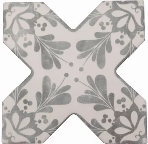 Декоративный элемент Cevica Becolors Cross Dec. Stencil Grey 132,5x132,5 матовый