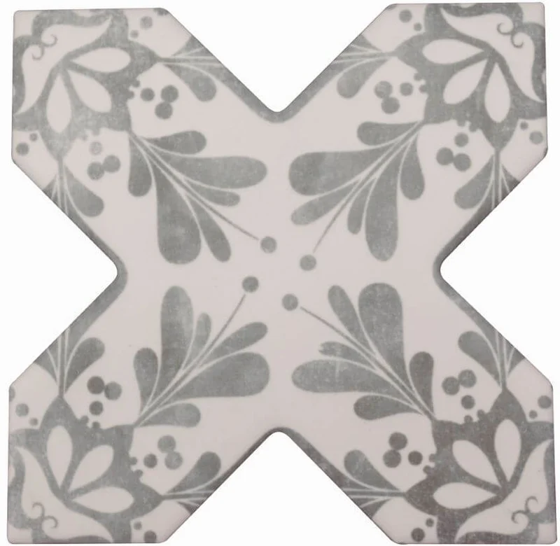 Декоративный элемент Cevica Becolors Cross Dec. Stencil Grey 132,5x132,5 матовый