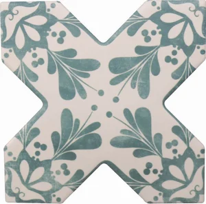 Декоративный элемент Cevica Becolors Cross Dec. Stencil Lagoon 132,5x132,5 матовый