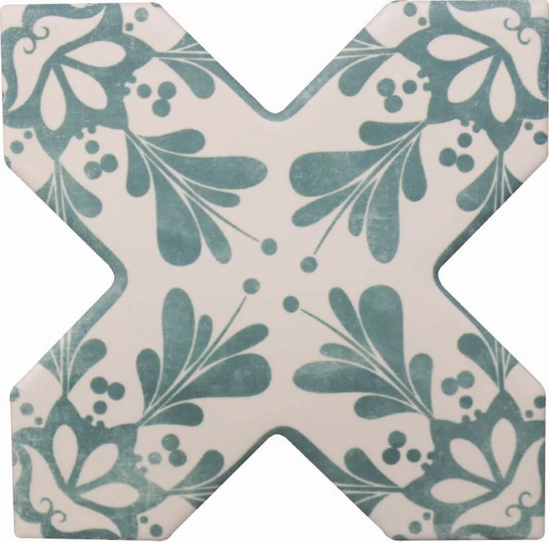 Декоративный элемент Cevica Becolors Cross Dec. Stencil Lagoon 132,5x132,5 матовый